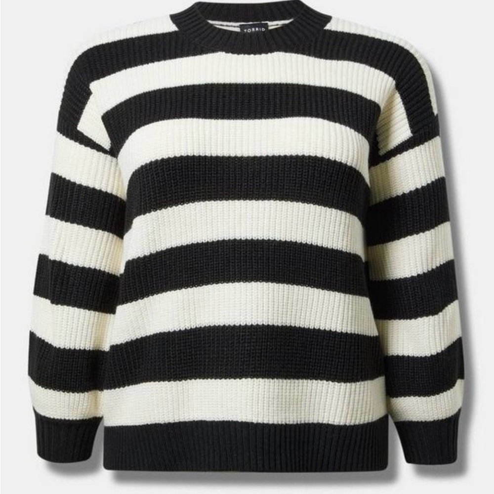 Torrid Drop Shoulder Striped Sweater Size 1X-14/16